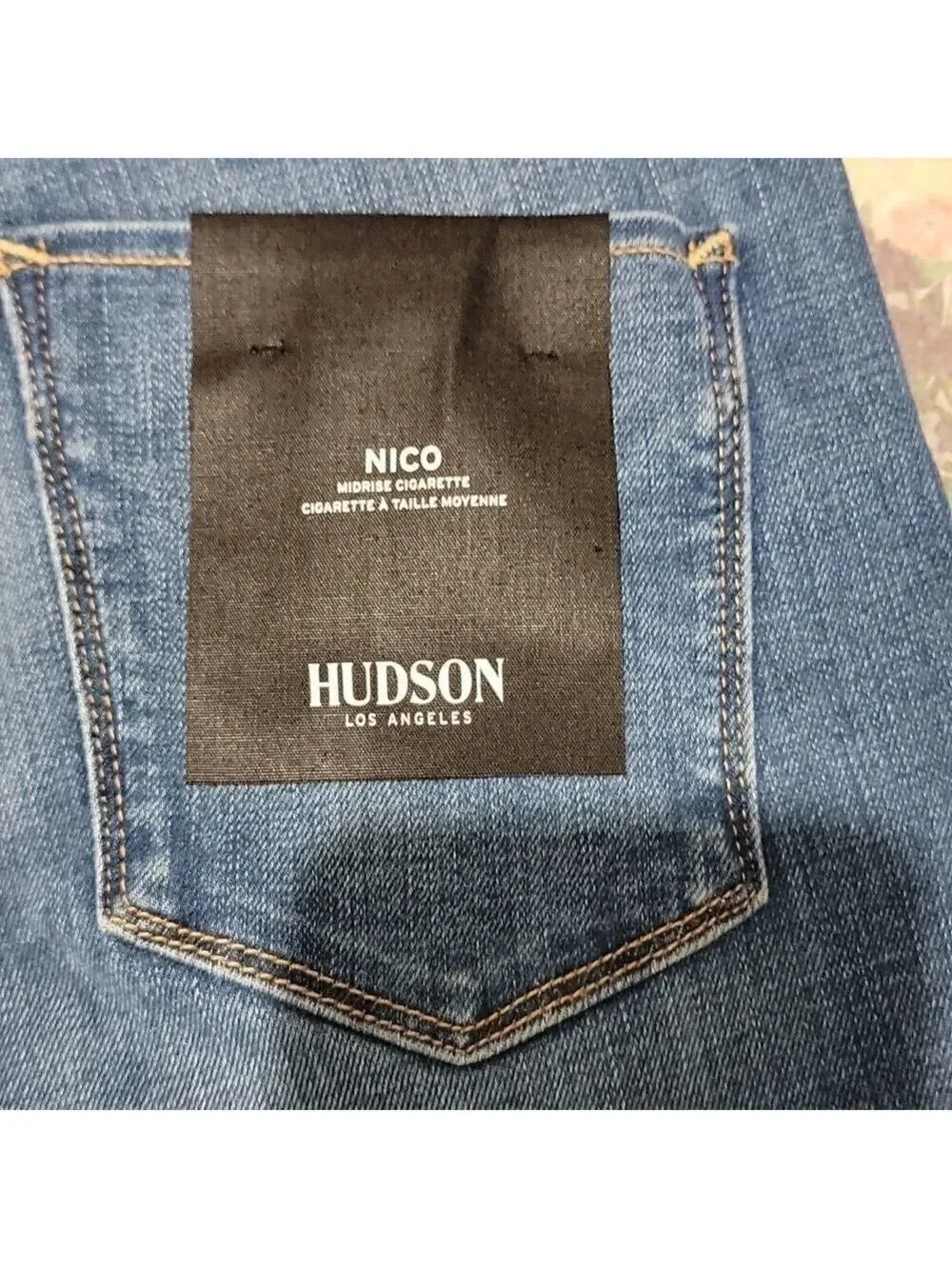 Hudson Nico Mid Rise Cigarette Slim Straight Leg Kick Hem Ankle Jeans Size 24